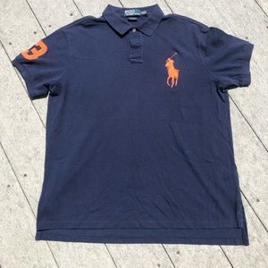 Ralph Lauren polo shirt sleeve large horse logo